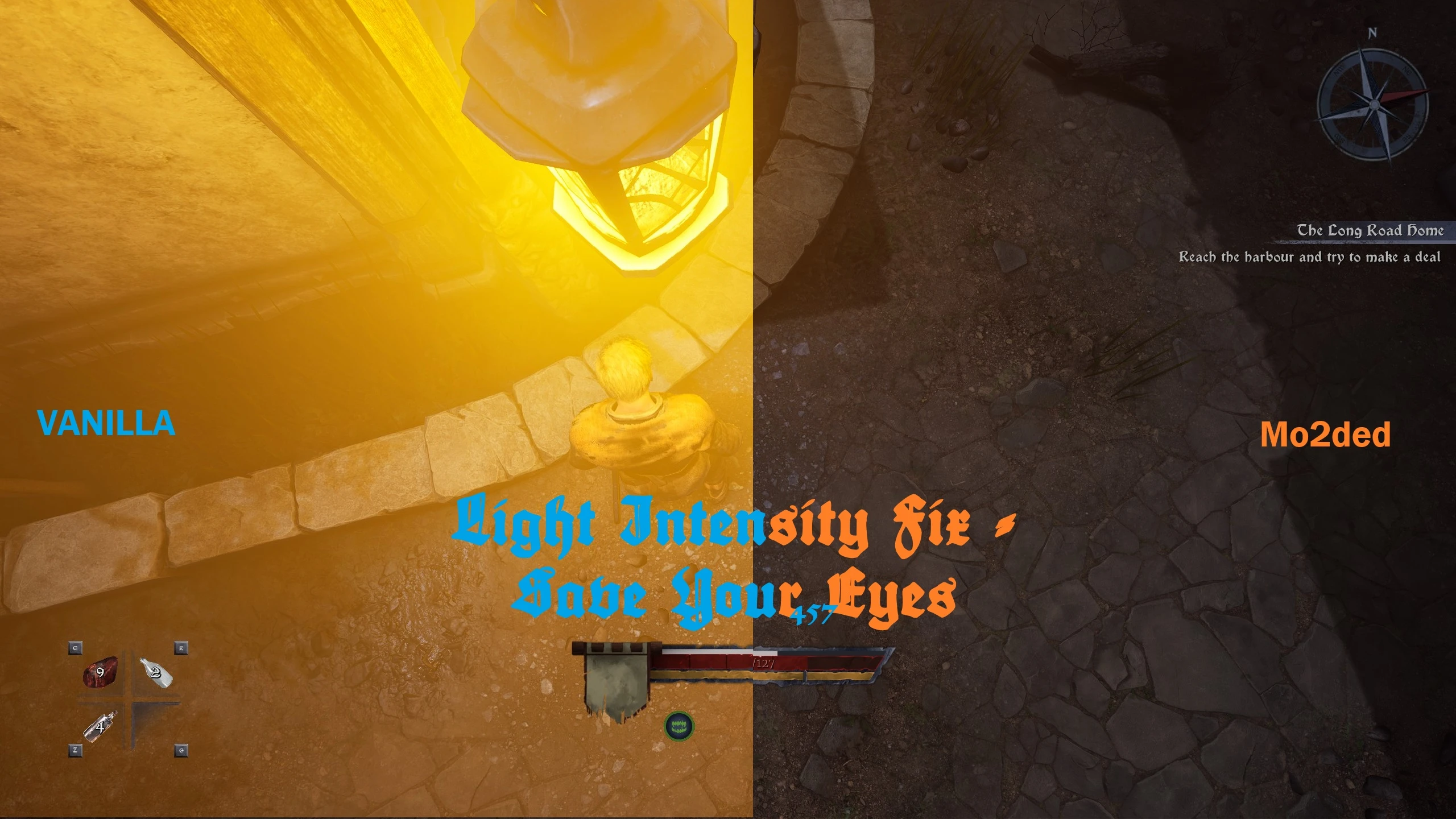 Of Ash and Steel "Исправление интенсивности света"