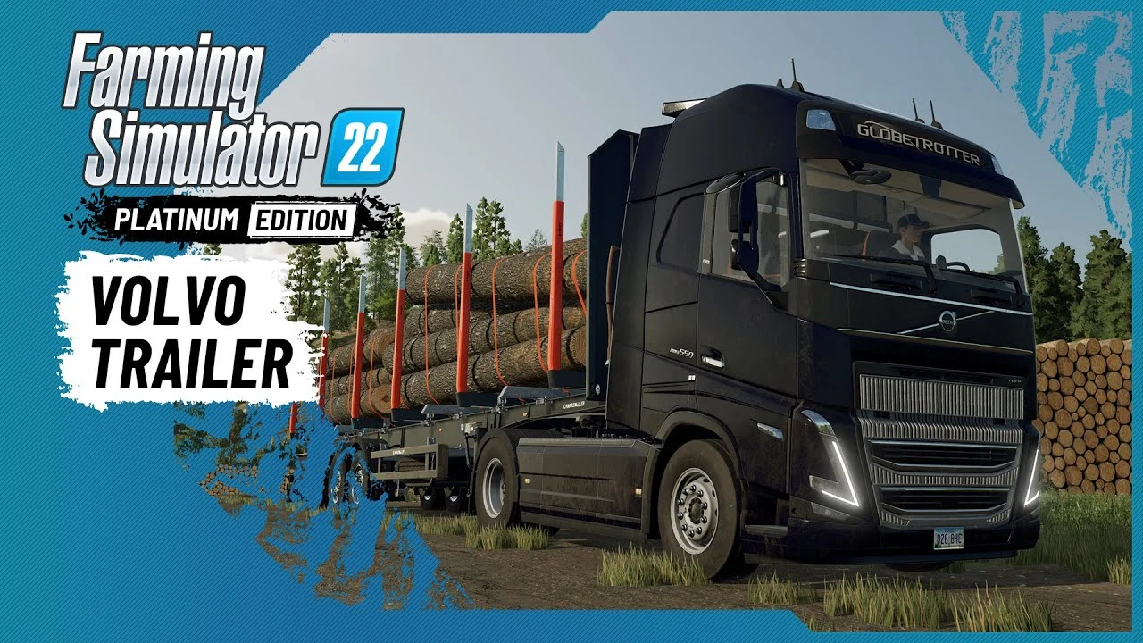 Новый трейлер Farming Simulator 22 Platinum Expansion посвящён машинам Volvo
