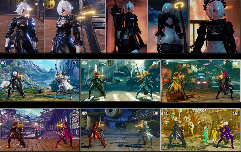 Street Fighter 5 "nier automata 2B BY KHALEDANTAR"