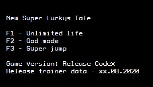 New Super Luckys Tale: Трейнер/Trainer (+3) [Rip Codex] {LIRW / GHL}