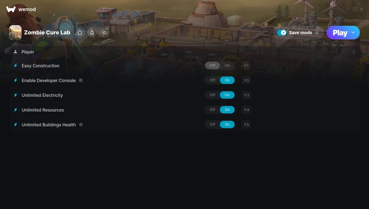 Zombie Cure Lab "Трейнер +5" [UPD: 28.05.2025] {MrAntiFun / WeMod}