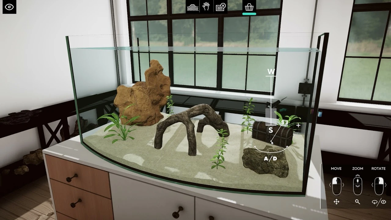 Симулятор дизайнера аквариумов "Aquarium Designer" стал доступен для ПК в Steam
