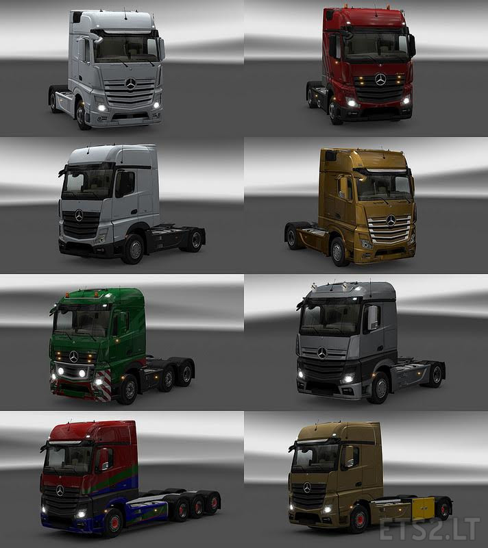 ETS 2 "Actros Plastic Parts and more v 3.12"