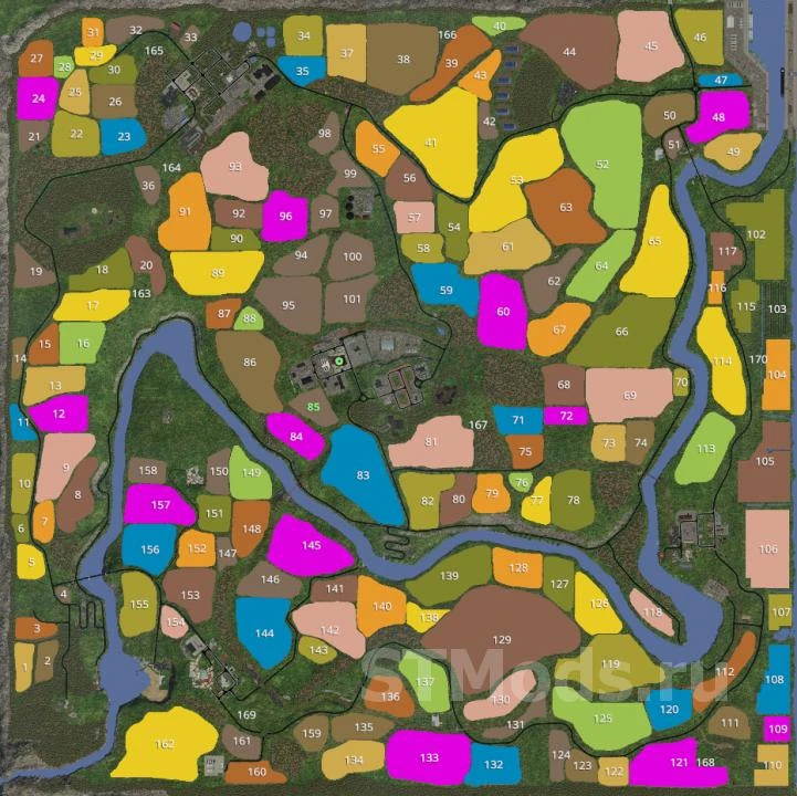 Farming Simulator 19 "Карта HoT online F4rm 2020 + пак производств и техники v2.0.2.0 (v1.5.x)"