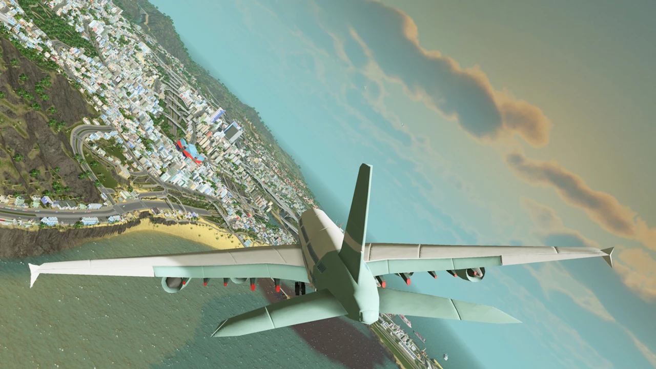 Благодаря модификации Flight Cimulator можно облететь свои города в Cities: Skylines