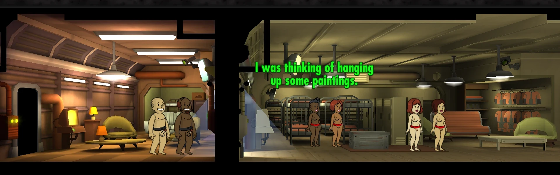 Fallout Shelter "Обнаженные наряды"