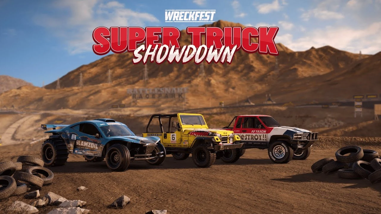 Для Wreckfest вышел новый набор машин и стартовал турнир Super Truck Showdown