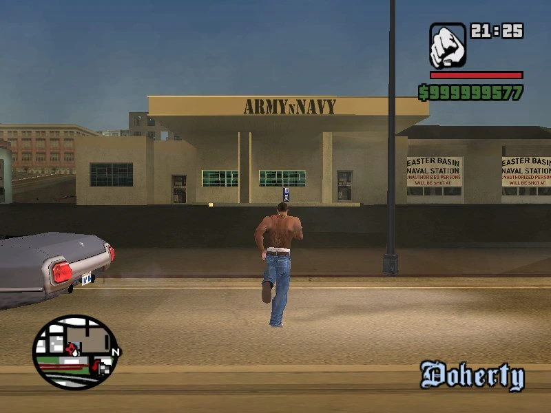 Grand Theft Auto: San Andreas "Гараж Army and Navy"
