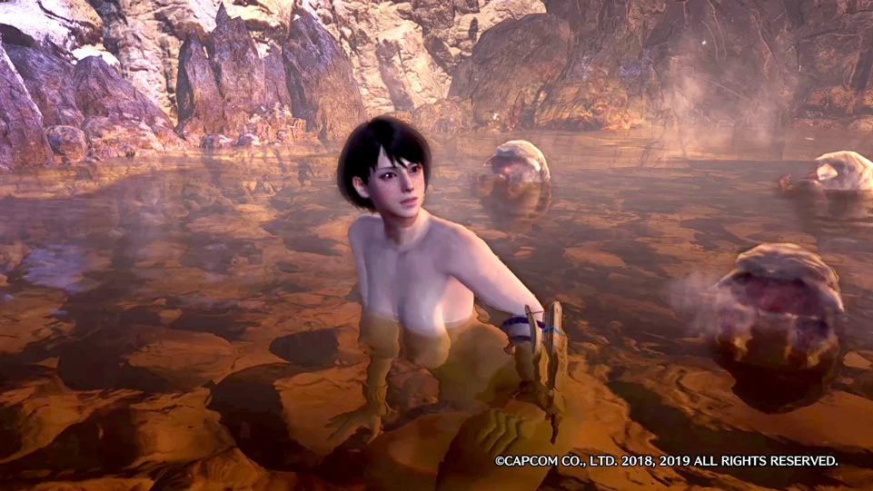 Monster Hunter: World "Nude-мод с анимацией груди"
