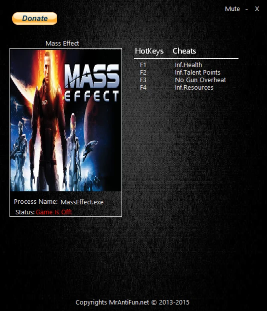 Mass Effect: Trainer/Trainer (+4) [Latest Steam] {MrAntiFun}