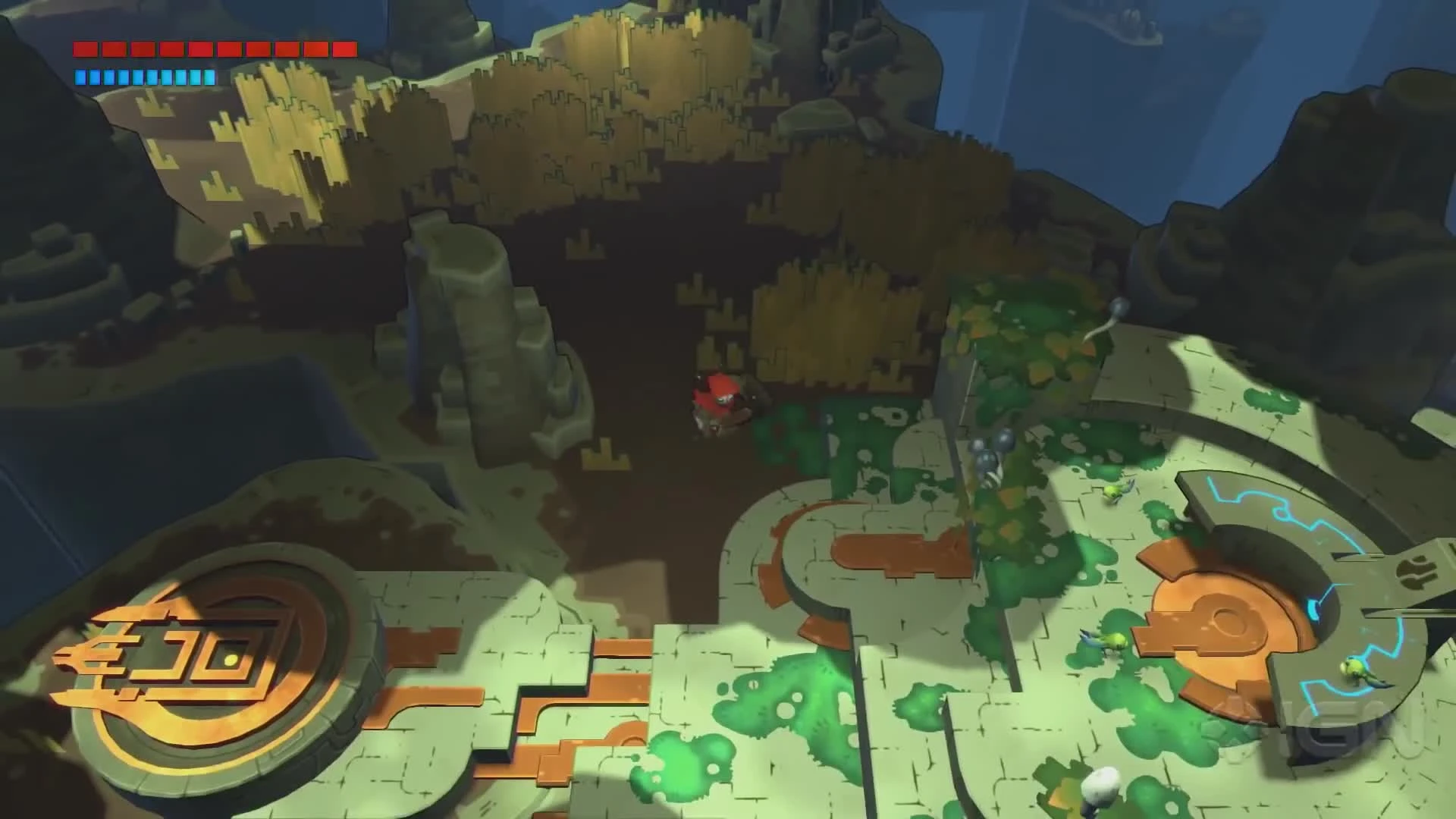 Геймплей экшен-платформера Hob