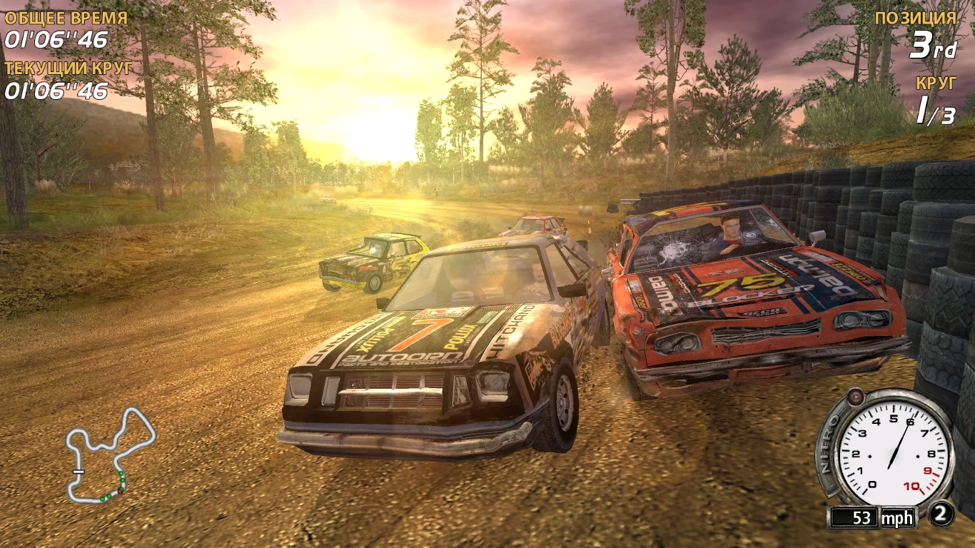 FlatOut "Заменяет текстуру стекла как в интро роликах"