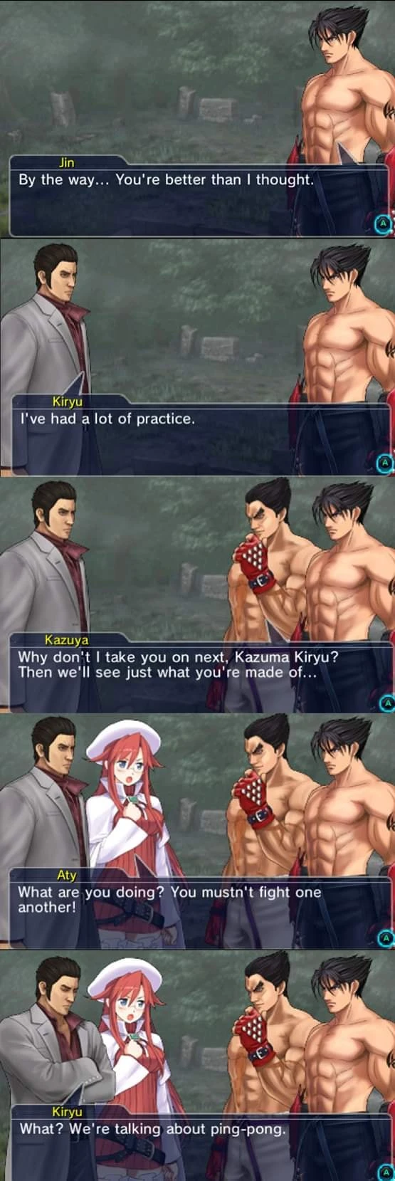 Казуя вызвал Кирю на битву в Пинг-Понг