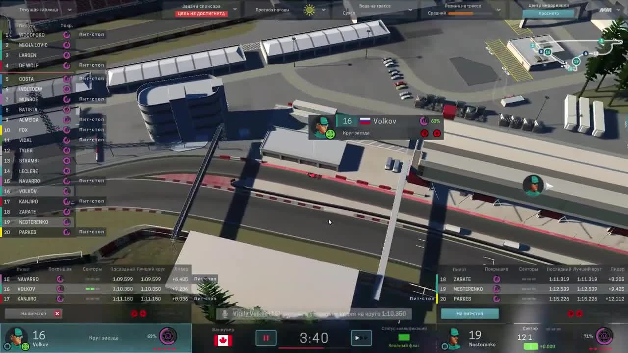 Motorsport Manager PC. Режим карьеры, 2 сезон, гонка 5