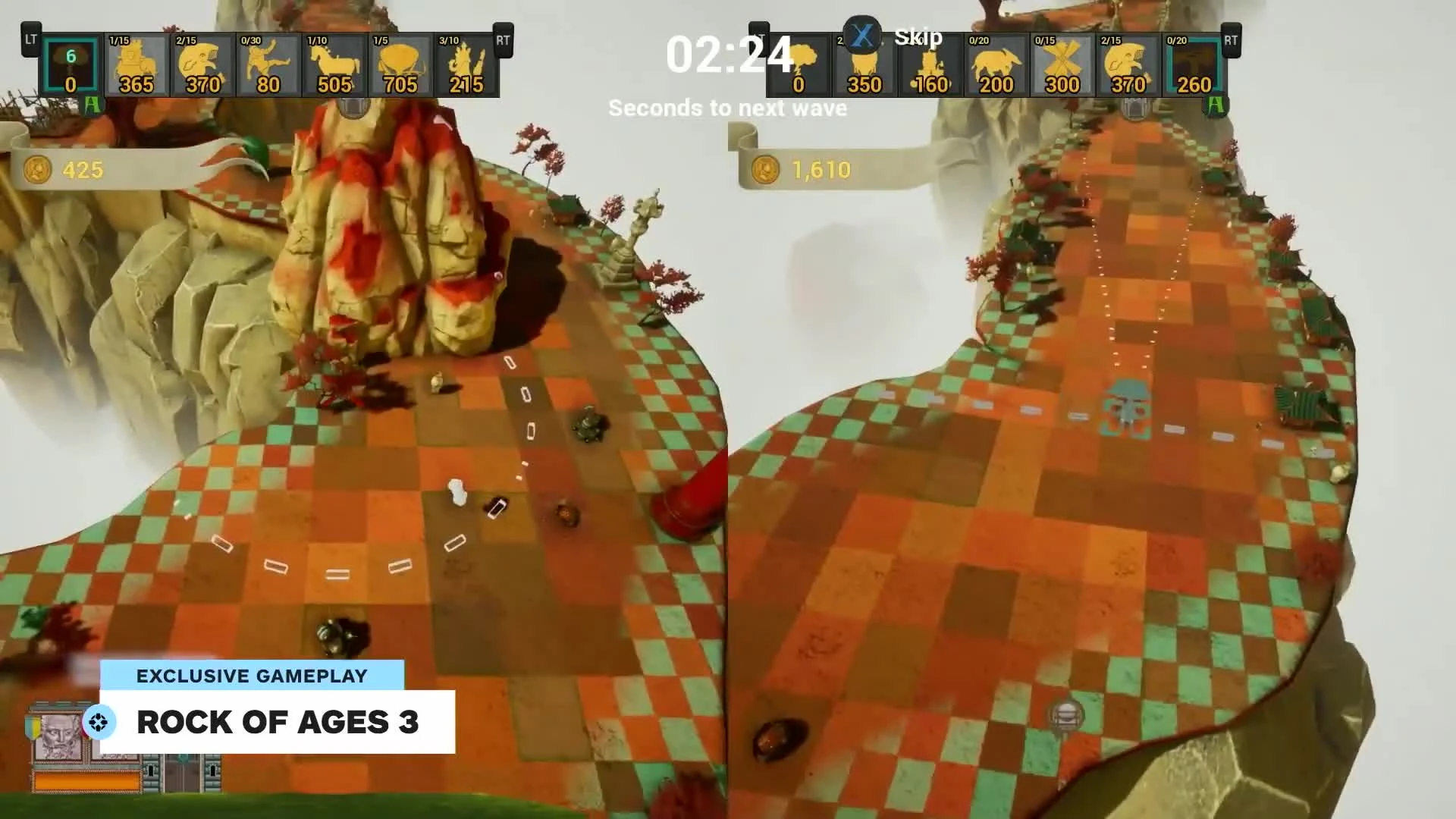 Геймплейные кадры Rock of Ages 3 c Gamescom 2019