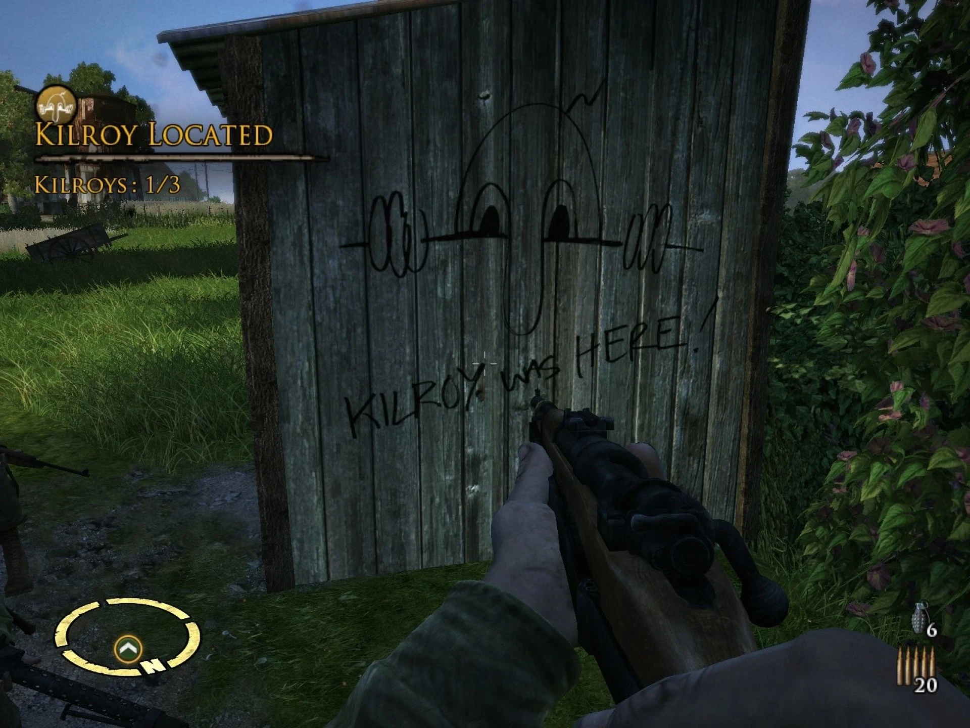 Brothers in Arms: Hell's highway "Местонахождение всех Меток(Kilroy)"