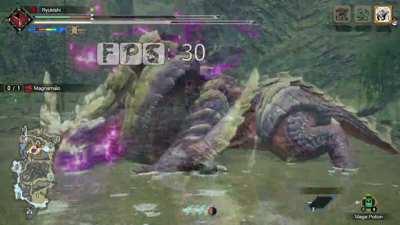 Новый видеоанализ предполагает, что Monster Hunter Rise может быть более сложной при высокой частоте кадров