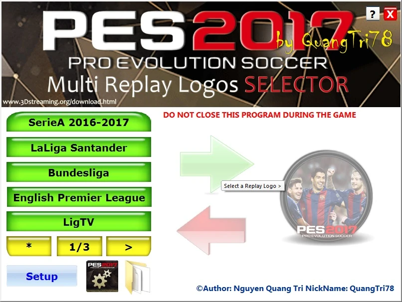 Pes 2017 "MultiReplayLogos Selector 1.0"