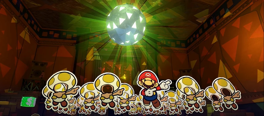 Видео с музыкальной темой Кафе из Paper Mario: The Origami King