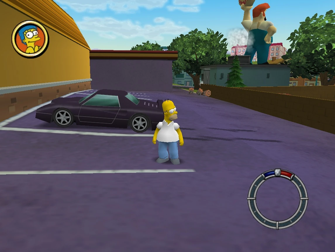 The Simpsons Hit & Run "Феррини - Черный инопланетный автомобиль"