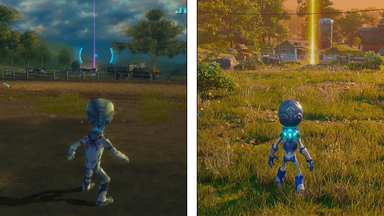 Сравнение ремейка Destroy All Humans! и оригинала