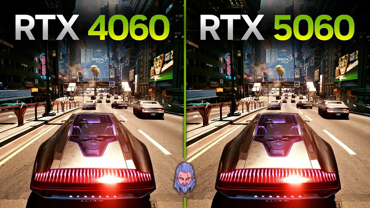 Сравнение RTX 5060 и RTX 4060 - тест в 10 требовательных играх