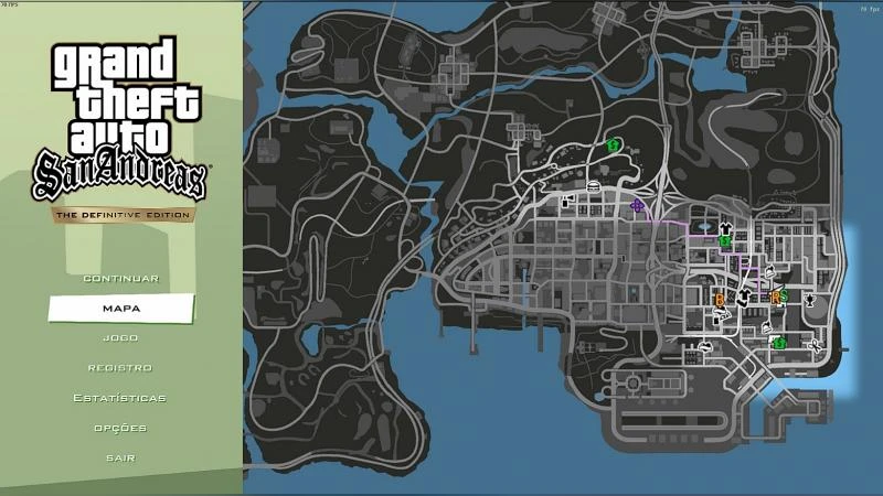 Grand Theft Auto: The Trilogy "Радар, карта и иконки в стиле GTA 5 (GTA 3, VC, SA)"