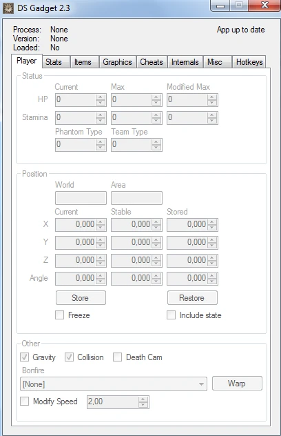 Dark Souls: Редактор Сохранений + Читы / Save Editor + Cheats [DS Gadget 2.3 - 3.0]