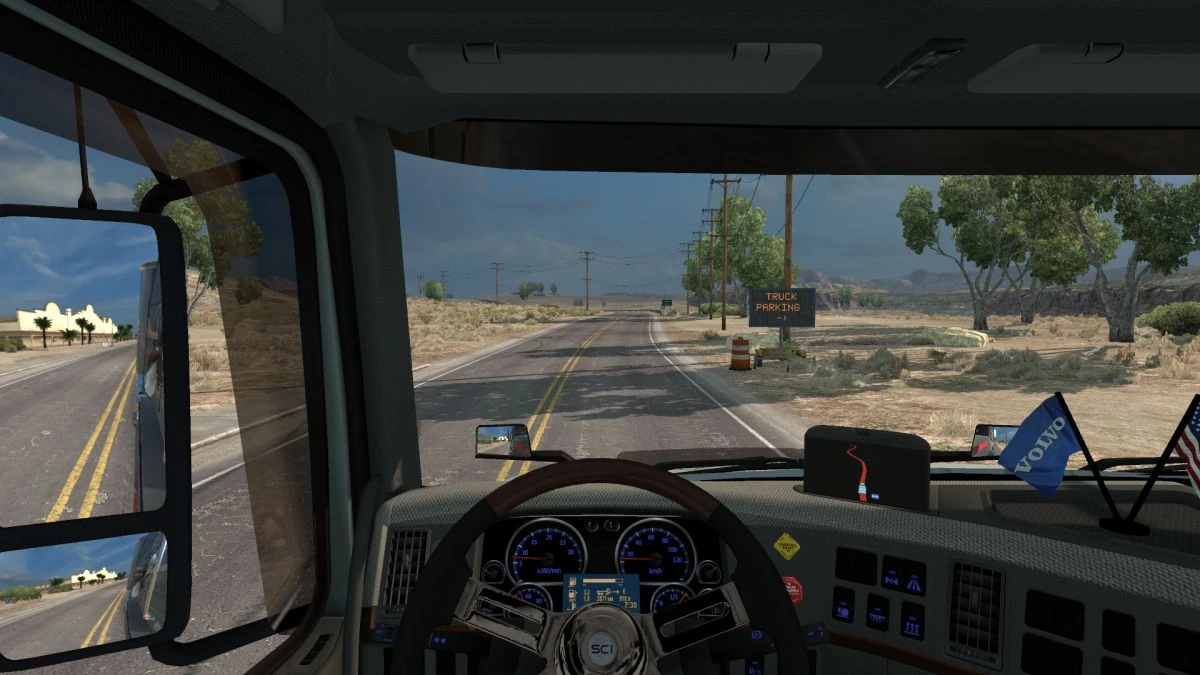 American Truck Simulator "Volvo VNL670 Dashboard fixed"