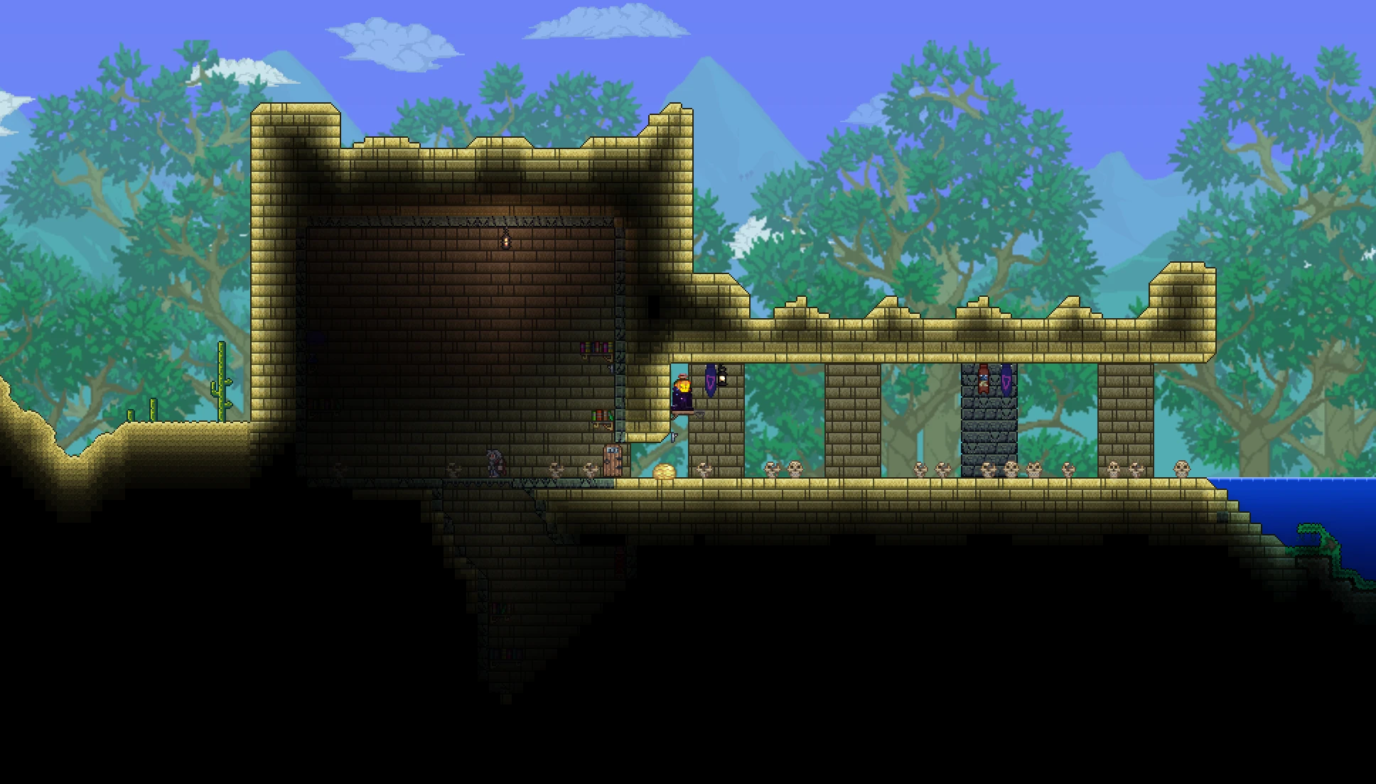 Terraria "Sand World - Мир полностью состоящий из пустыни"