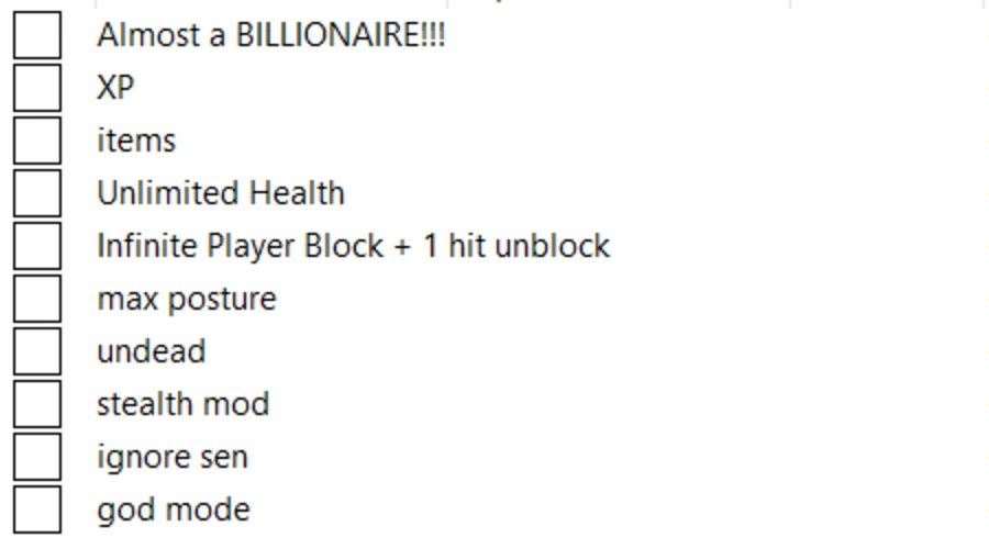 Sekiro: Shadows Die Twice "Таблица Cheat Engine" [1.06] {Game Hacking Shenanigans}