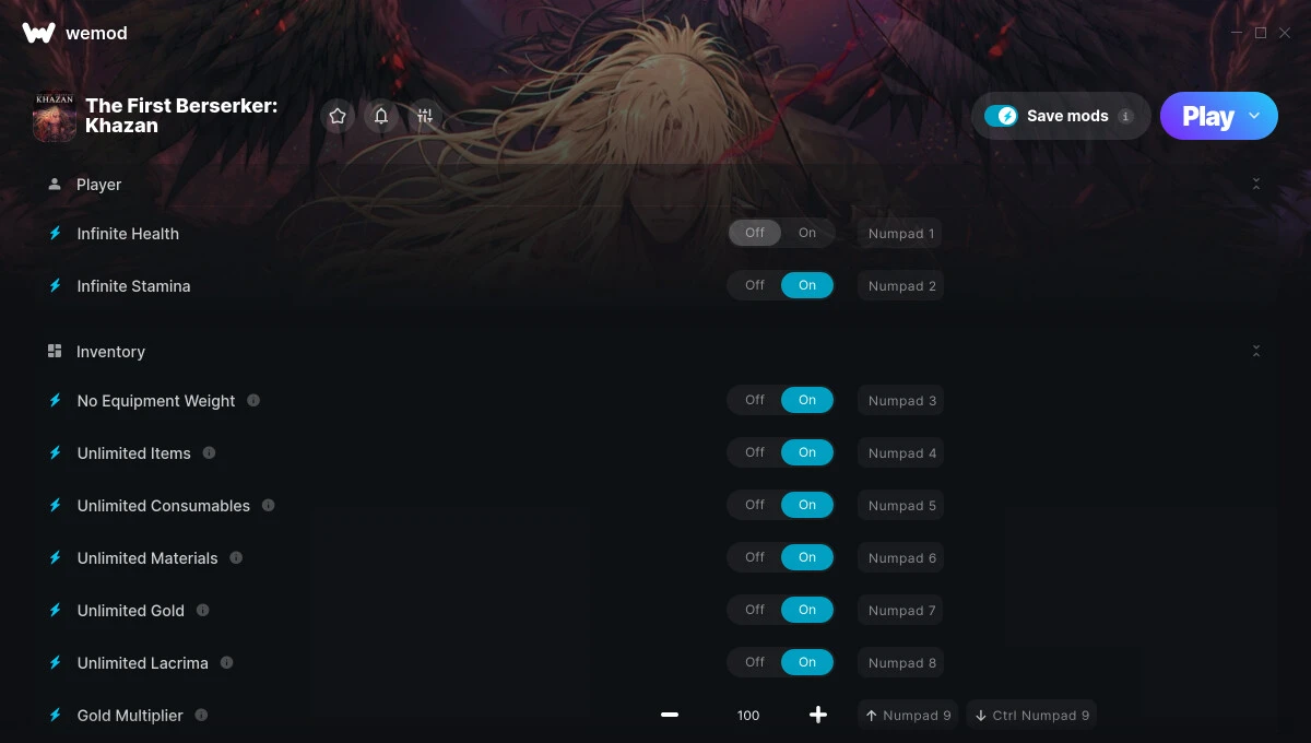 The First Berserker: Khazan "Трейнер +33" [UPD: 10.06.2025] {GreenHouse / WeMod}