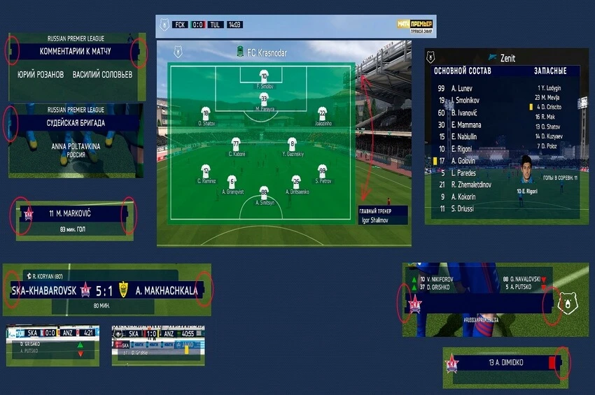 FIFA 14 "Табло от Российской Премьер Лиги"