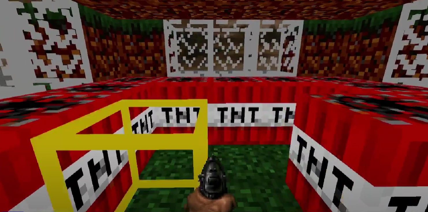 Мод Voxel Violence превращает Doom в Minecraft