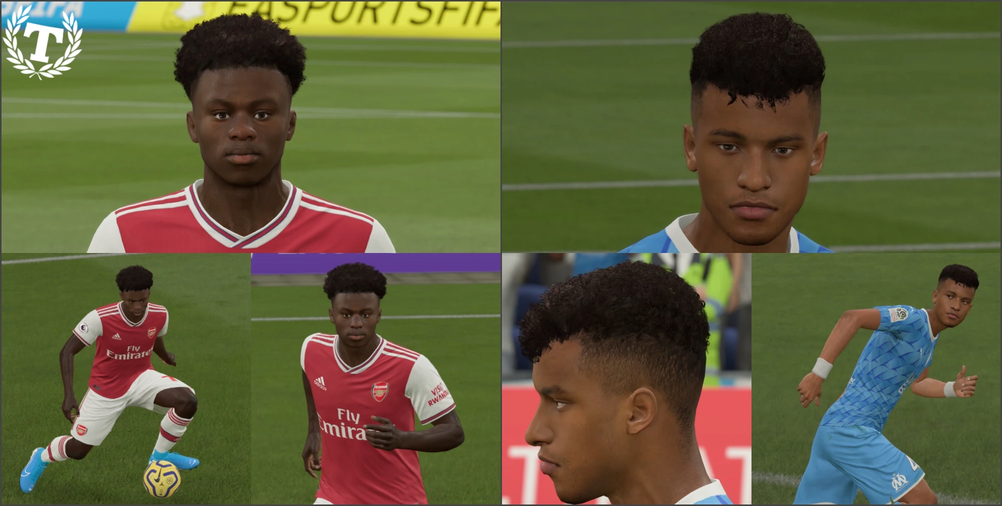 FIFA 20 "Kamara and Saka face"