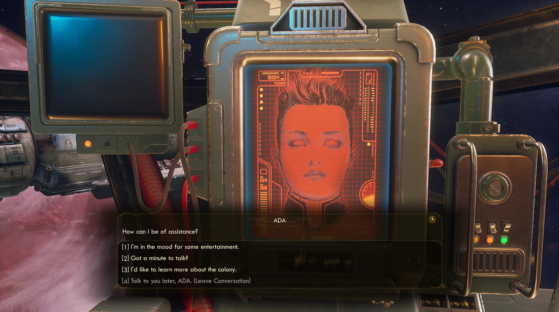 Outer Worlds "Увеличенные элементы интерфейса"