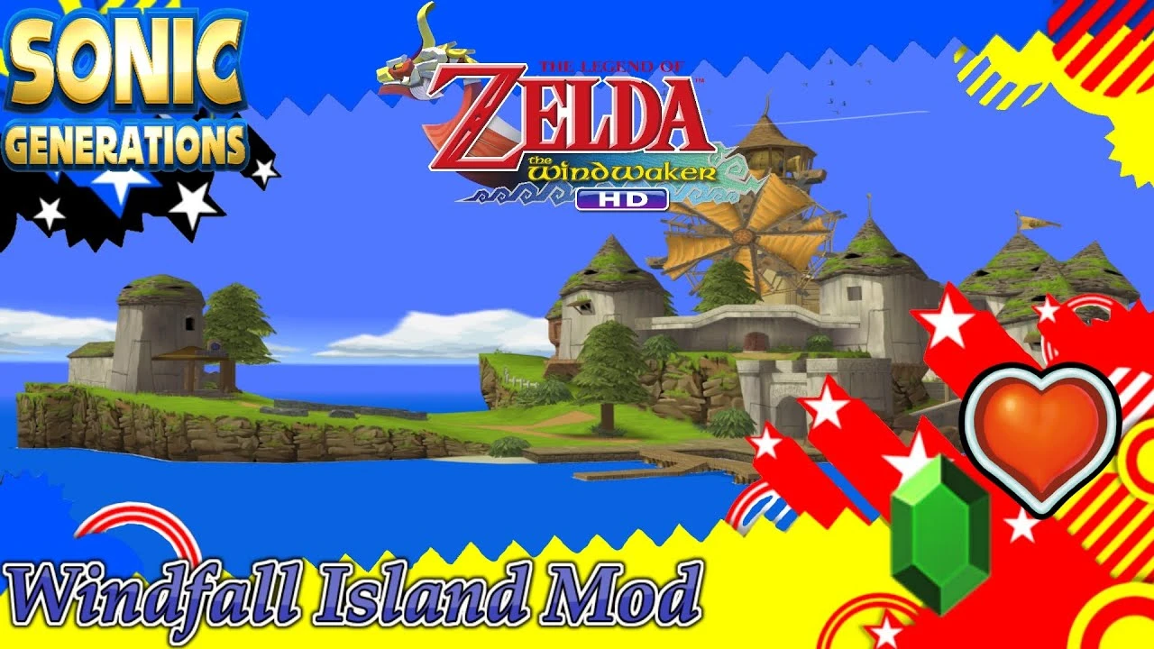 Sonic Generations "TLoZTWW HD Windfall Island Mod"