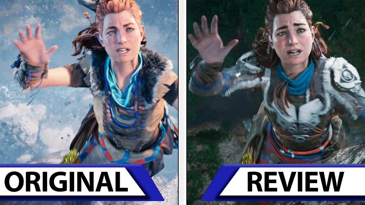 Horizon Forbidden West - сравнительное видео финальной версии с геймплейными трейлерами на мероприятиях State of Play