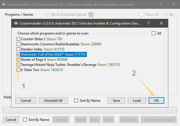 CreamInstaller - Программа для разблокировки DLC [5.0.0] {Steam/Epic Games}