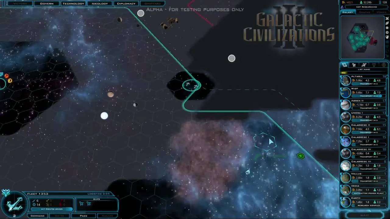 Дебютное геймплейное видео Galactic Civilizations 3