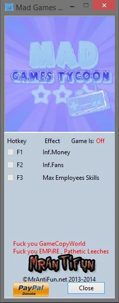 Mad Games Tycoon: Трейнер/Trainer (+3) [0.150312] {MrAntiFun}