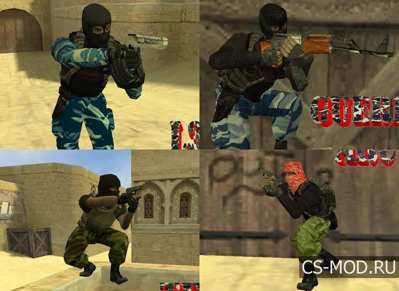 Counter-Strike "МОДЕЛИ ИГРОКОВ "REAL LIFE TERRORIST PLAYERS" ДЛЯ 1.6"