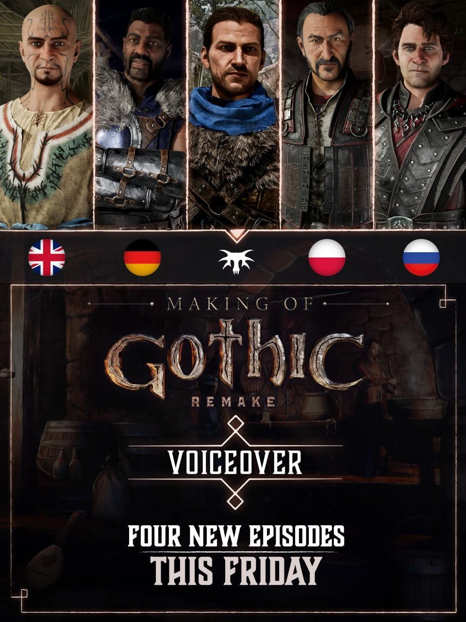 В эту пятницу мы услышим русскую озвучку ремейка Готики