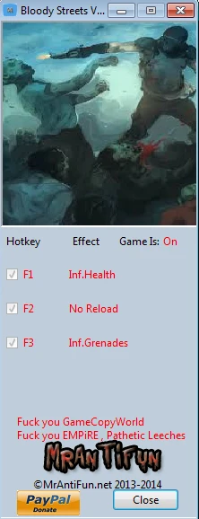 Bloody Streets: Трейнер/Trainer (+3) [1.0] {MrAntiFun}