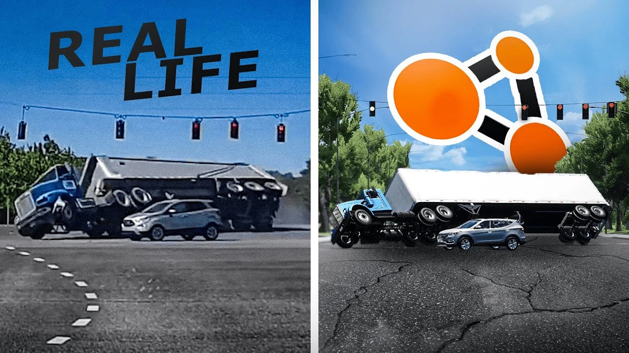 Аварии на реальных событиях в BeamNG.Drive