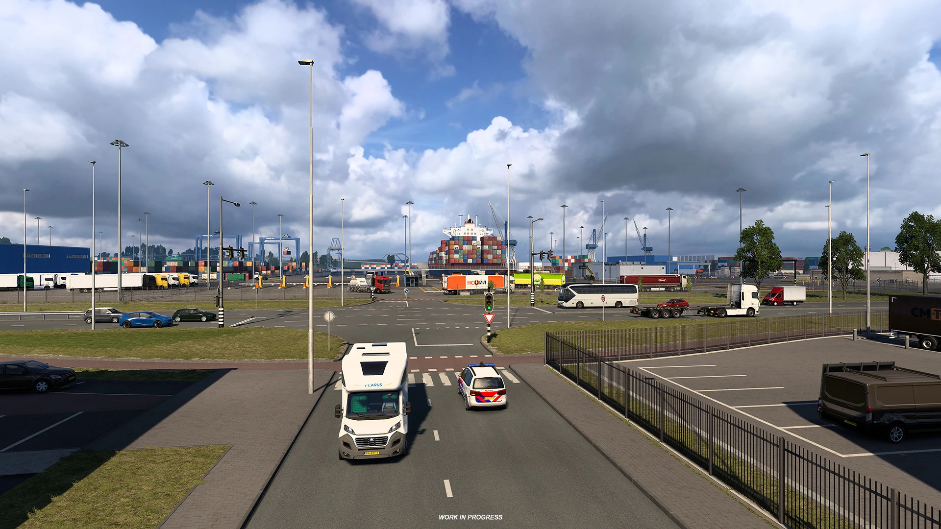 Свежие скриншоты из проекта Benelux для Euro Truck Simulator 2 - Порт Роттердама