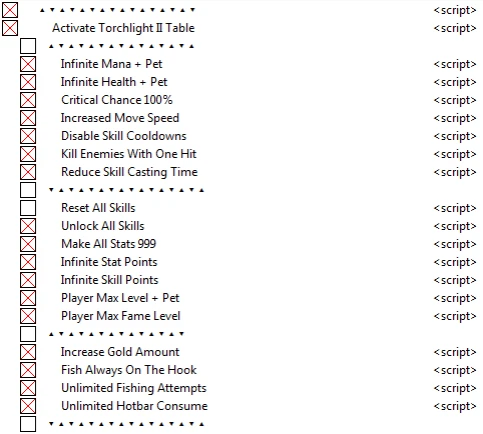 Torchlight 2: Таблица для Cheat Engine [1.25.9.5: Epic / UPD: 25.07.2020] {Betcha}