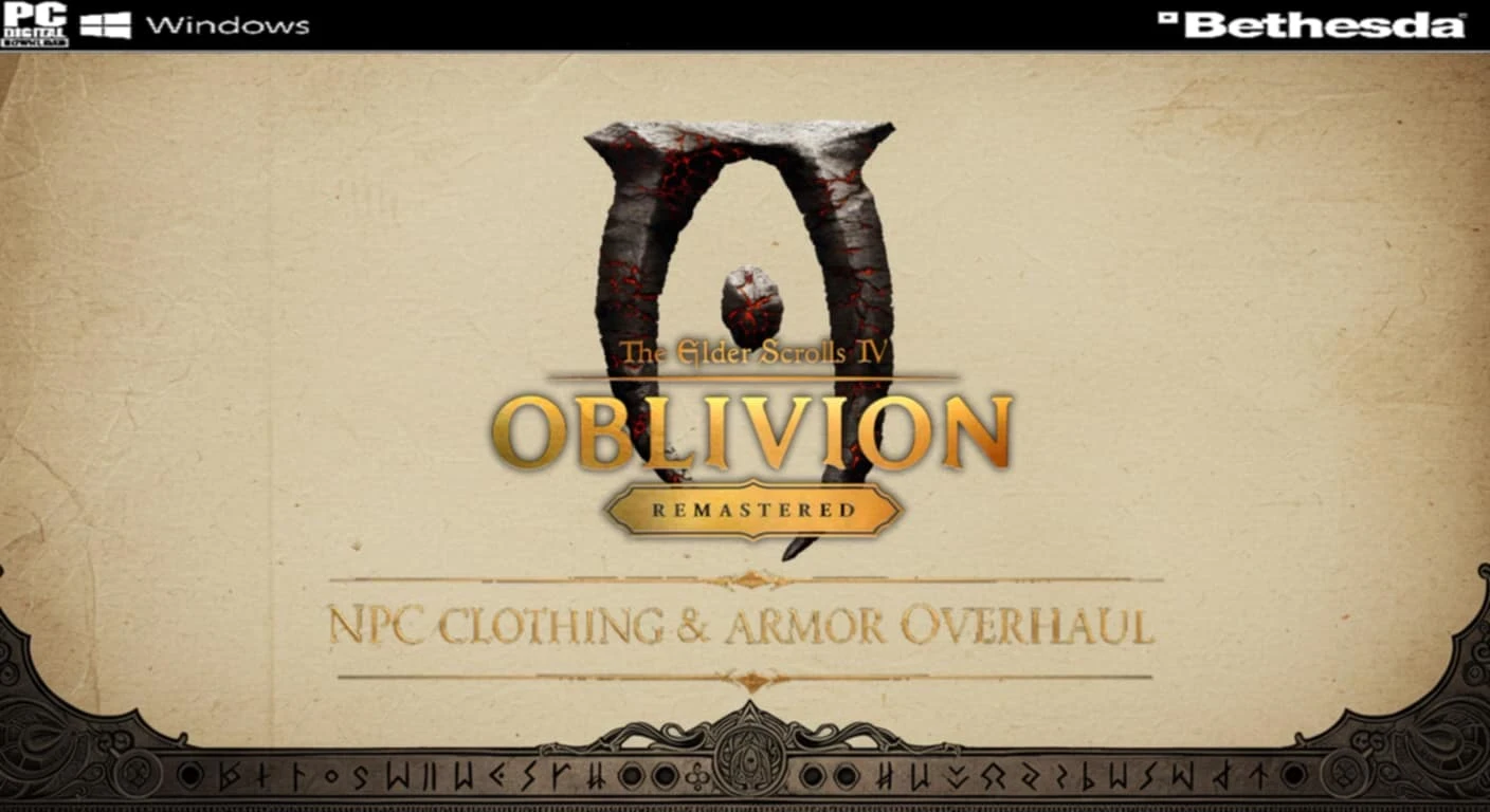 The Elder Scrolls 4: Oblivion Remastered "Капитальное изменение одежды и брони NPC"
