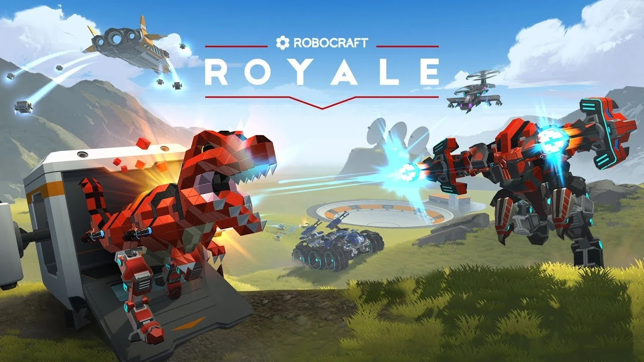 В Королевской битве Robocraft Royale можно управлять динозаврами и драконами