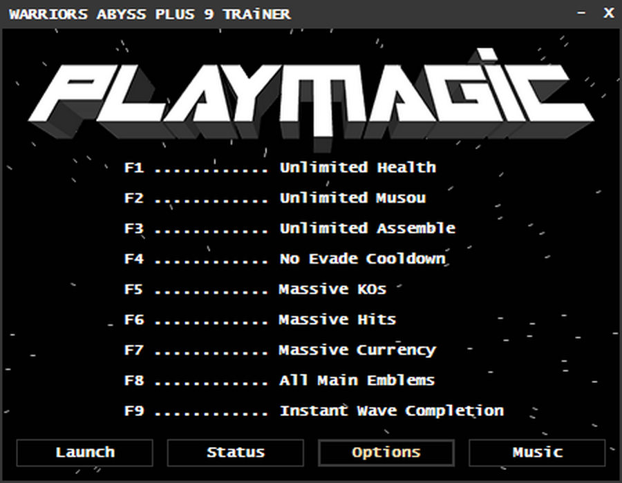 Warriors: Abyss "Трейнер +9" [Steam v1.0.1 b17089282 / RUNE] {PLAYMAGiC}